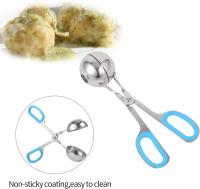 2 paquetes de carne sin palo, albóndigas de acero inoxidable con asas antideslizantes desmontables, pinzas de carne (1,38 "y 1,78") - details 1