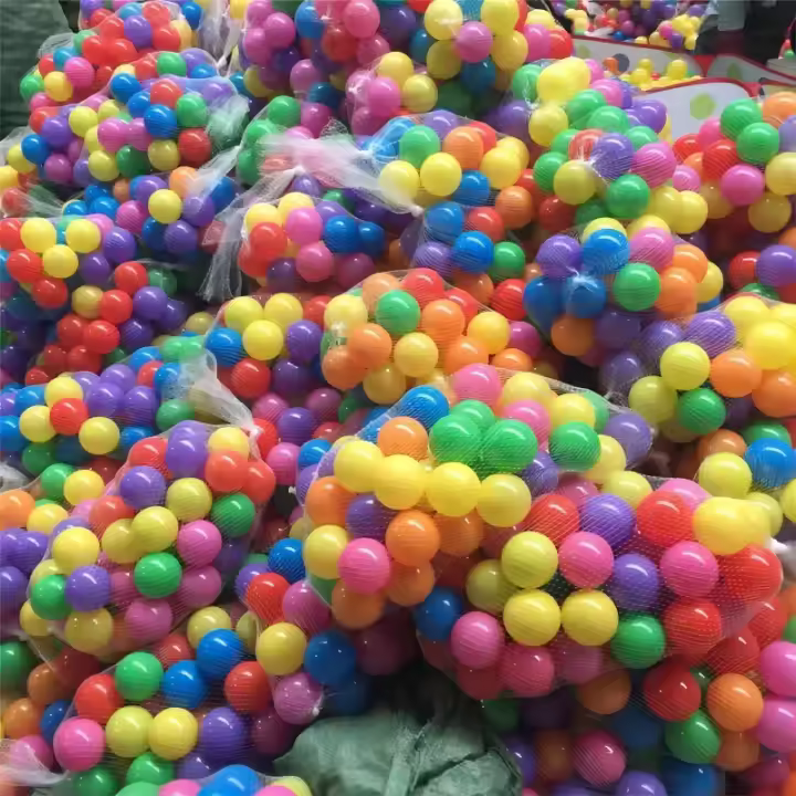 Bola De Agua Colorida Para Niños 100PCS Deportes Al Aire Libre Bola De Onda Marina Para Piscina Y Playa Juguetes De Tents Ecológicos Para Aliviar El Estrés - 1