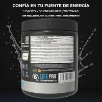 Life Pro Creatina Creapure 650g Neutra | Monohidrato Creatina Pura - details 2