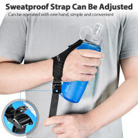 Botella De Agua Deportiva Plegable Y Ligera De 500ml Con Anillo En La Muñeca Antideslizante Para Correr Material TPU Suave - details 8