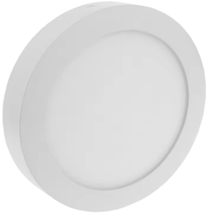 Panel LED circular downlight superficie de 170mm 12W blanco cálido - BeMatik - 1