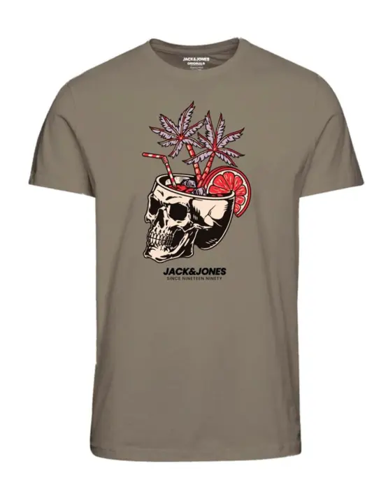 Camiseta Jack&Jones Junior verde manga corta para niño - 1