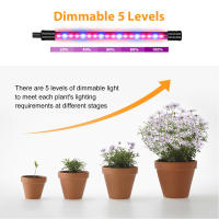 Lámpara De Crecimiento Para Plantas 5V Espectro Completo IP65 Impermeable Dimmable Interior 15W 30W 45W 60W Con Tiempo De Crecimiento Luz De Relleno 5 Niveles - details 5