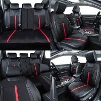Cubiertas De Asiento Universal De Cuero PU Y Telas De Malla Para Coche Accesorios Unisex Ajuste Para La Mayoría De Los Vehículos SUV Van Camión Asiento Almohadilla - details 1