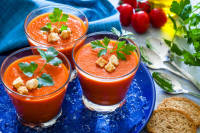 Villaolivo -  Pack 6 unidades  Gazpacho tradicional  Gazpacho cristal 1L  100% Natural - details 0
