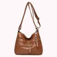 Bolso De Hombro Para Mujer 2023 Nueva Moda En Cuero PU Color Sólido Gran Capacidad Bolso Cruzado Multi-Nivel Estilo Clásico - details 16