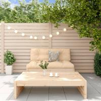 vidaXL Juego de muebles de jardín 2 pzas madera de pino impregnada en color Marrón oscuro/Pino natural/Douglas natural | almacenamiento funcional diseño moderno para baño dormitorio sala - details 1