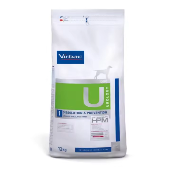 Virbac U1 Veterinary HPM Urology Dissolution & Prevention Pienso para Perros - 1
