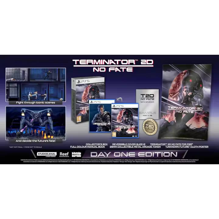 Terminator 2D: NO FATE - Day One Edition PS5 PAL España - Juego Terminator 2D: NO FATE para Sony PS5 - Juego físico, nuevo, original, precintado - 1