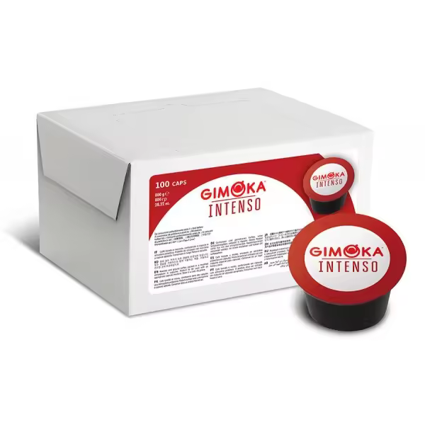 Cápsulas de Café Espresso Gimoka para Cafeteras Lavazza Blue - Caja de 100 Unidades - Intensidad 10 - 1