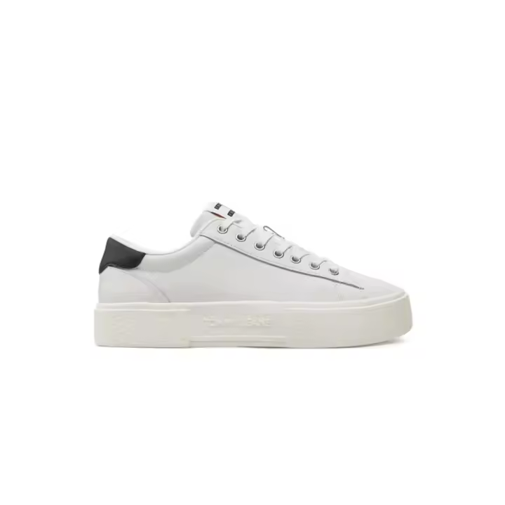 Tommy Hilfiger Zapatillas TJW Foxing Flatform Mujer Blanco Piel - 1