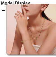 Collar de Piedra de la clavícula pulsera de Arce Hecho A Mano DE LA Cadena de estil ins conjunto de las mujeres - details 4