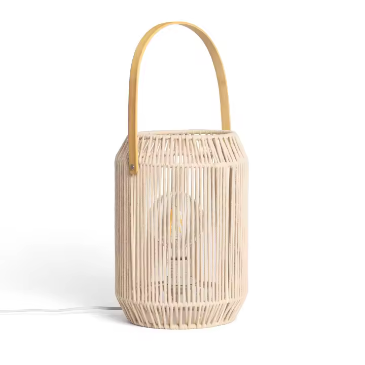 Ledkia Lámpara Mesa Cuerda Nolana Beige - 1