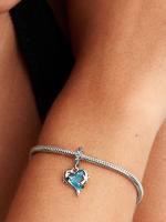 Pandora - Charm de Delfín de cristal de Murano Azul-Verano oceánico-Novedadad - details 2