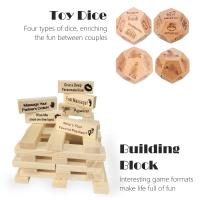 Juego De Construcción De Torre De Madera Para Parejas Idea De Fecha De Actividad Noche Del Día De San Valentín Juego De Bloques De Pila De Torre De Equilibrio - details 2