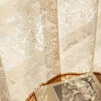 Cortina De Encaje Blanca Con Bordado Floral Transparente Para Sala De Estar Decoración De Ventanas Y Puertas Estilo Romántico Y Lindo - details 9
