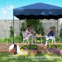 Outsunny Carpa Plegable Pop-up Gazebo 3x3 m Cenador Plegable con Protección UV 50+ Altura Ajustable Bolsa de Arena y Bolsa con Ruedas para Camping Fiestas - details 4
