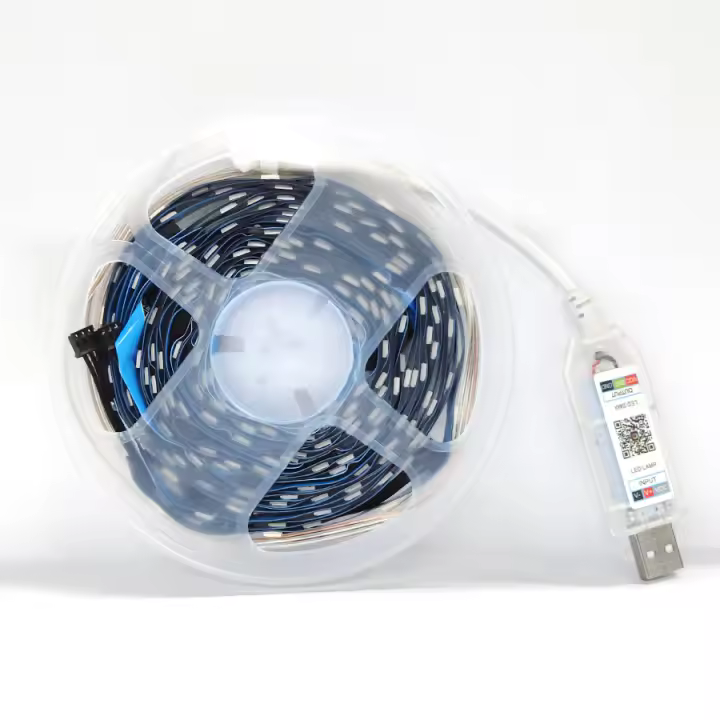 Tira De Luces LED USB Coloridas De Fuegos Artificiales Con Control De Voz Bluetooth Y Rhythm Bar Timersetting Atmosphere RGBIC Para Decoración De Ambiente - 1