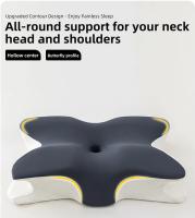 Almohada De Espuma De Memoria En Forma De Mariposa Protección Del Cuello Saludable Cervical Orthopedic Almohada De Poliéster Y Algodón - details 0