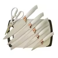 Set de Utensilios de Cocina de Silicona y Madera 19 piezas Home Cuchillos Tabla de Cortar Organizador de Cocina Pelador - details 9