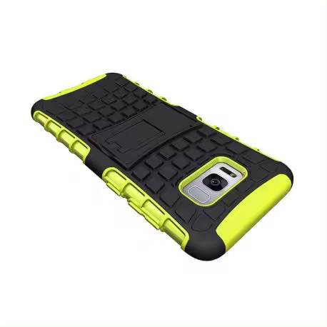Generica - Funda Forcell Panzer híbrida Verde con soporte Samsung Galaxy S8 Plus - 1