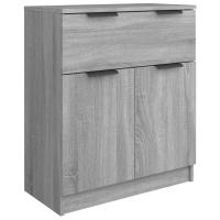 vidaXL Aparador de madera contrachapada 60x30x70 cm Mueble de Almacenaje de Salón, Buffet para salón, Armario Auxiliar, Armario de Almacenamiento - details 1