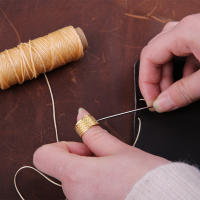 Kit De Trabajo Con Cuero Herramientas De Arte De Cuero Con Agujas De Costura Groover Awl Botones Metálicos Para La Fabricación De Cuero - details 12