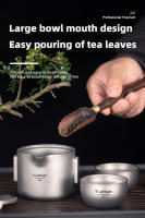Tiartisan Hervidor De Agua De Titanio Ultraligero Portátil 180ml Con Capa Doble Y Tapa Para Camping Al Aire Libre Y Viajes - details 2