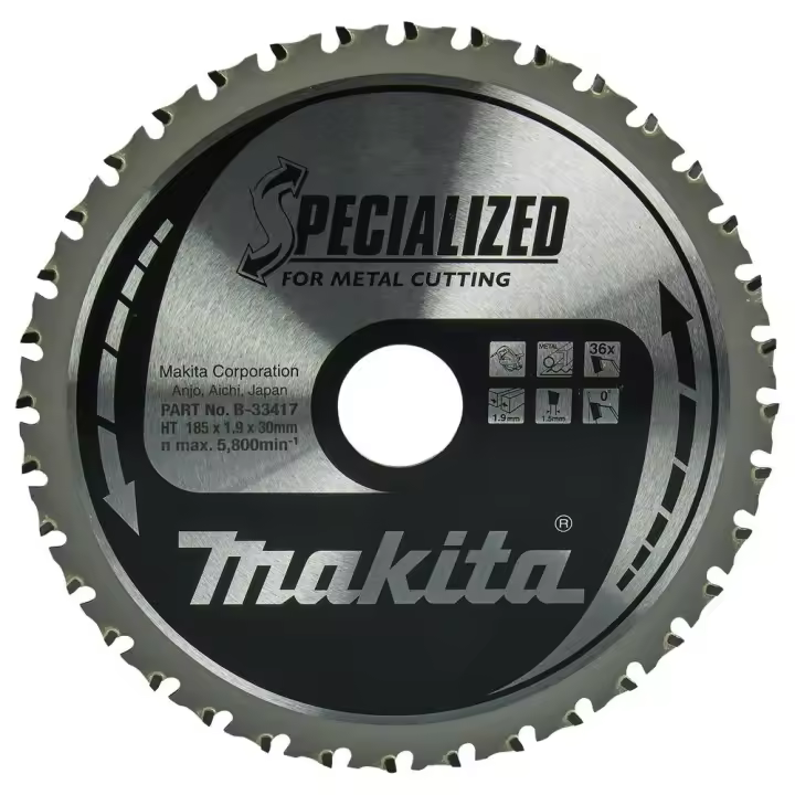 MAKITA - B-33417 Disco sierra circular , Specialized TCT, 185 x 30 mm, 36 D MAKITA - 1