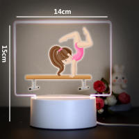 Lámpara De Ilusión 3D Para Habitación De Niñas Deportivas Decoración De Dormitorio Regalo De Cumpleaños Luz Nocturna Infantil - details 6