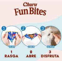Churu Fun Bites – Deliciosos snacks para gato, horneado y cremoso (Pack 8 x 12gr) - INABA CIAO - details 2