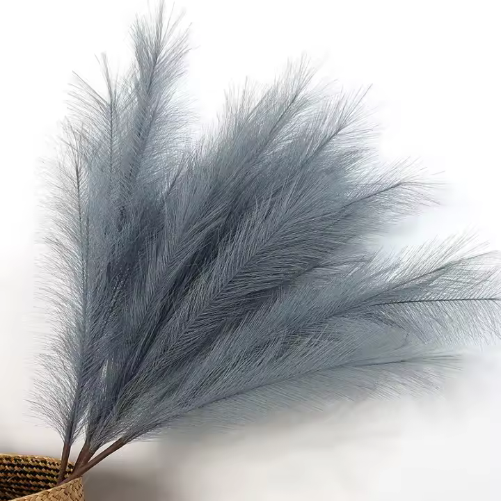 90/120cm Pampas Artificial En Broche Flor Artificial Para Decoración De Habitaciones Jardín Boda Exterior Simulación De Planta De Rama - 1