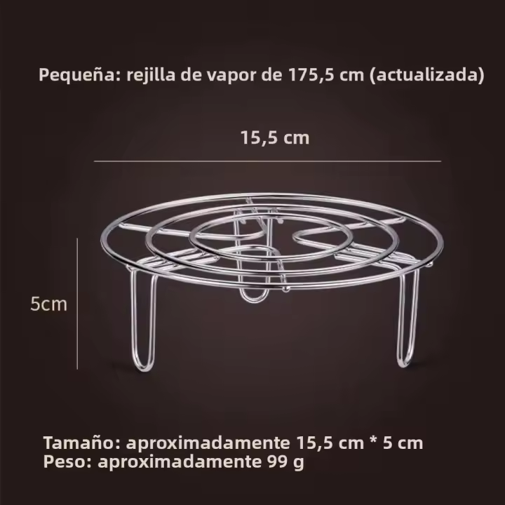 Estante De Vaporizador De Acero Inoxidable 304 Resfriador De Olla Sobre Ruedas Accesorios De Cocina Duraderos Y Resistentes Para Sartén Y Olla De Vapor - 1