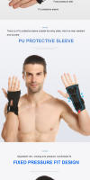 AOLIKES 1Par De Protección De Muñeca Para Esquí Y Snowboard Guantes De Protección De Mano Protetores De Palma Para Hombres Y Mujeres - details 3