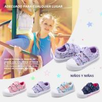 Zapatillas De Lona Para Niños Y Niñas Con Doble Correa De Dibujos Animados Zapatos Casuales Transpirables Y De Secado Rápido Para Edades 7-12m a 12+y - details 10