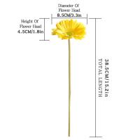 Flores Artificiales Gerbera Para Decoración De Hogar Y Escritorio Pack De 1/5 Piezas Barberton Daisy No Especificadas Para El Día De La Madre - details 8