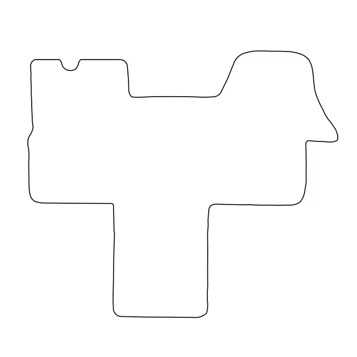 Juego de alfombrillas de terciopelo para Camper Peugeot 2006-2014 - acabado negro - 1