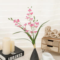 Orquídea Vainilla Y Freesia Artificiales Para Decoración De Hogar Boda Valentine's Day Fiesta Garden Vaso Decoración Estilo Floral Silken - details 3