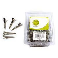 Candy Pinza Acero Larga Peluquería para Peinados Recogidos y Trabajos de Peluquería en Caja de 70 Und - details 0