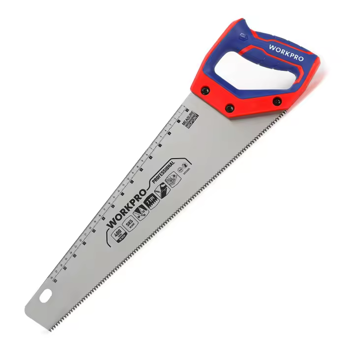 Serrucho Universal 40cm WORKPRO - Sierra de Mano SK5 16" 7TPI - 1
