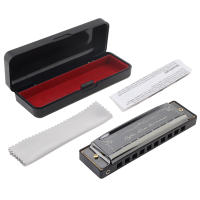 Harmonica Blues De 10 Agujeros 20 Aros Para Principiantes Con Placa De Arcilla De Cobre Marrón / Negro Regalo De Órgano De Bocina - details 25