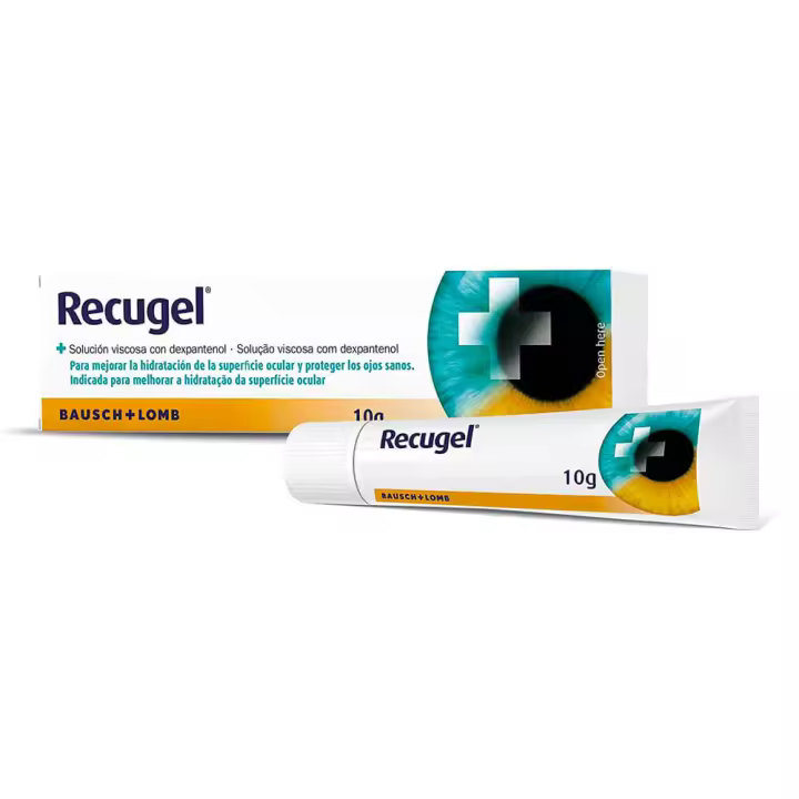 Recugel Hidratación Oftálmico 10g - Gel para Sequedad, Fatiga y Quemazón Ocular - 1