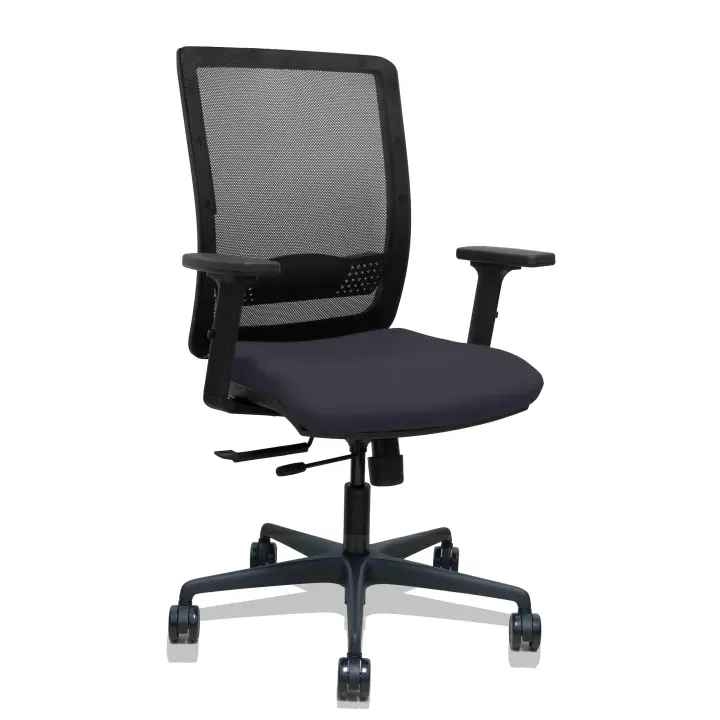 Silla Haches traslack malla negra asiento bali negro brazos 2D ruedas 65 - 1