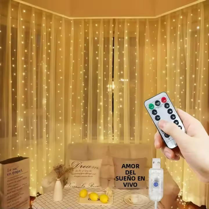 Luces De Cinta LED USB Con Control Remoto 6M/4M/3M Para Decoración De Habitación De Navidad Y Bodas Iluminación Colgante Interior - 1