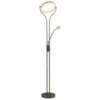 vidaXL Lámpara de pie regulable plateado 18 W 180 cm - details 0