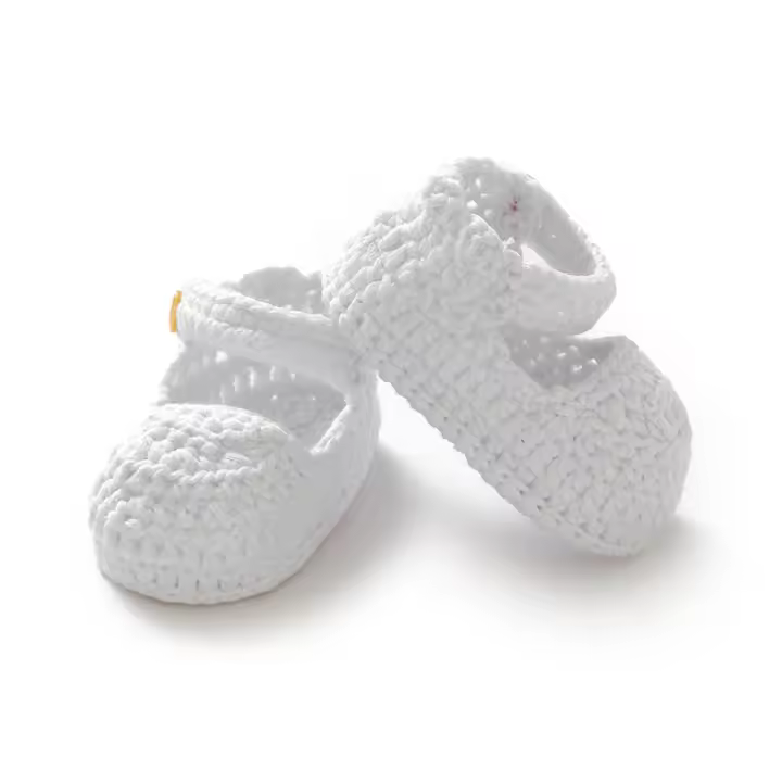 Zapatos Para Bebé Recién Nacidos Niña 0-1Año Moda Color Sólido Punto De Tejido Antideslizante Suave Primera Pasos Invierno Pre-walker - 1