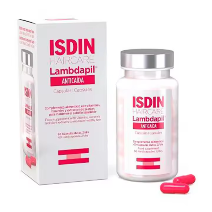 Isdin Lambdapil Anticaída 60 Cápsulas - Complemento Alimenticio para el Cabello - 1
