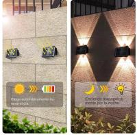 Luz Solar LED Para Exterior Sin Cable Resistente Al Agua Con Alta Brillo Para Jardín Instalación En Canales 6 Fuente De Luz Solar - details 5