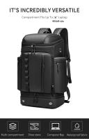 Mochila De Viaje Para Hombres 50L Gran Capacidad Bolsa De Senderismo Impermeable Con Compartimento Para Portátil De 16 Pulgadas Y Bolsa Para Zapatos - details 0