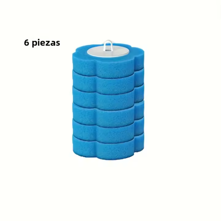 Juego Desinfectante De Inodoro Desechable Con 6 Recargables Y Herramienta De Limpieza De Pared Para Baño Recargables De Limpieza De Inodoro - 1